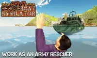 Army Rescue Boat Simulator 3D Screen Shot 0