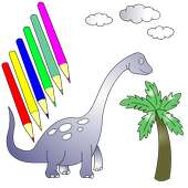 Dinosaurio para colorear juego