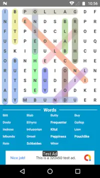 Word Search puzzle - find hidden words on board Screen Shot 2