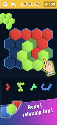 Hexa Block Puzzle : Hexagon Block Puzzle Games Screen Shot 2
