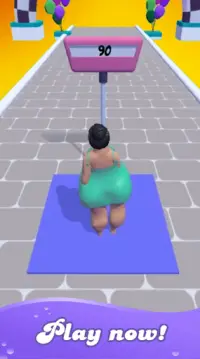 Body race io - Girl fat race games Screen Shot 0