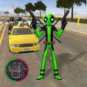 Green Pool Stickman Rope Hero Gangstar Mafia 2