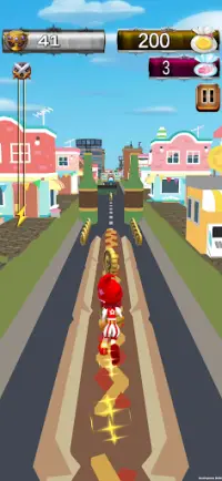 Subway Super Princess Hero Runner 3D Endless Game Screen Shot 3