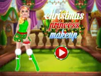 女の子のためのクリスマスメイク&ドレスアップサロンゲーム Screen Shot 0