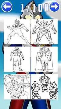 how to color ultraman zero fans Screen Shot 4