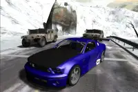 corridas de carros da neve Screen Shot 1
