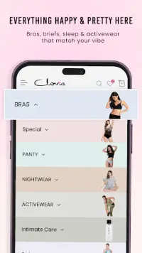 Clovia - Lingerie Shopping App Screen Shot 1
