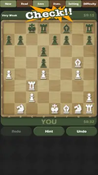 Jogo de xadrez com IA e amigo Screen Shot 2
