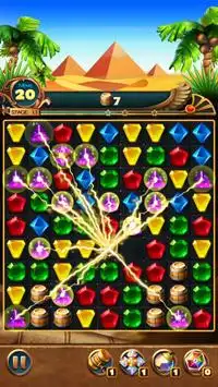 Jewels Treasure : Puzzle Match 3 Screen Shot 1