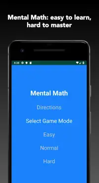 Mental Math - Quick math game Screen Shot 0