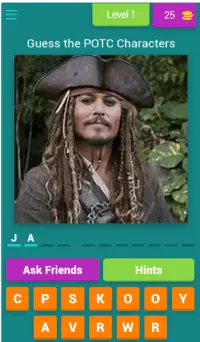 Pirates of the Caribbean Quiz Screen Shot 0