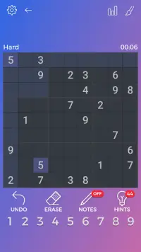 Sudoku: Number Placement Puzzle Brainiac Screen Shot 1