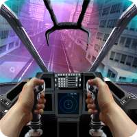 UFO Driving in City Simulator