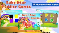طفل الدب ألعاب للأطفال الصغار Screen Shot 0