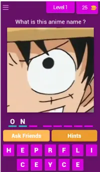 Quiz Anime eyes - 4 pics best Anime game ever Screen Shot 0