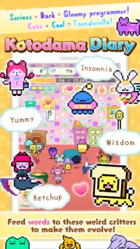 Kotodama Diary: Cute Pet Game Screen Shot 0