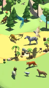 애니멀 크래프트 3D: 방치형 동물 만들기 Screen Shot 0