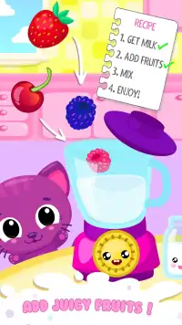 Cute & Tiny Milkshakes - Baby Fruit Smoothies Screen Shot 2