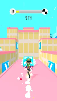 Parkour Jumping Race - Fun 3d Roof Runner Screen Shot 3