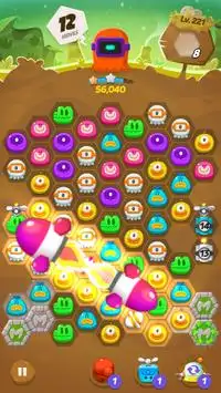 Momo Pop - Jogo de match 3 e hexa puzzle Screen Shot 5