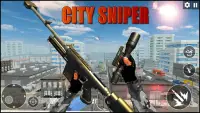 penembakan sniper kota: game menembak gratis Screen Shot 10