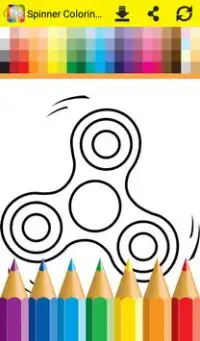 Fidget Spinner Coloring Game Screen Shot 0