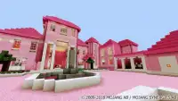 Розовый дом девочки. Minecraft карта Screen Shot 1