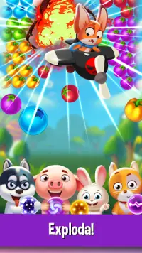 Bubble Fruit: Pet Bubble Shooter Games Screen Shot 3