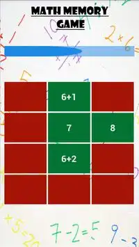 Math Memory Game Screen Shot 2
