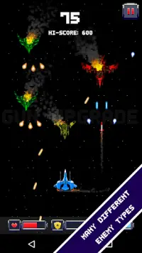 Pixel Invaders - A Modern Endless Space Shooter Screen Shot 1