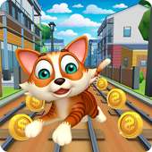 Subway Pet Talking Cat Run