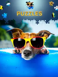 Dogs Jigsaw Puzzle Games Screen Shot 1