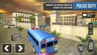 Offroad Police Bus Driver - Dangerous Duty Screen Shot 0