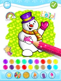 Christmas Coloring Game - Learn Colors Screen Shot 8