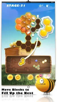 Bee Nest Puzzle - Hexagon Block Games, 3000 Jigsaw Screen Shot 1