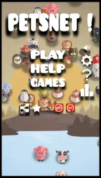 Animal connect game: PetsNet. Pet puzzle game free Screen Shot 0