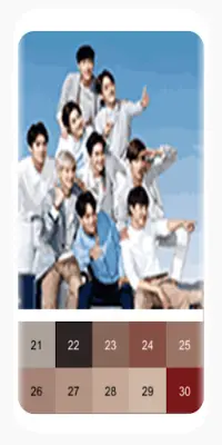 EXO Pixel Art - Color by Number Screen Shot 6