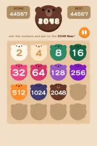 2048 BEAR - Free puzzle game Screen Shot 7
