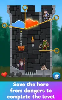 Hero Adventure : Pull the pin - Hero Rescue Puzzle Screen Shot 14