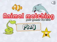 Animal match pairs games kids Screen Shot 0