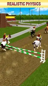 koń wyścigi Gry: koń jazda konna Screen Shot 1