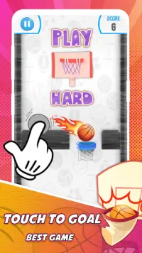 Dunk Ball: Shot The Hoop Basketball Hit Screen Shot 1
