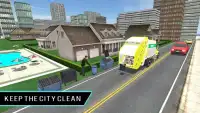 Real City Garbage Truck sim 3D Screen Shot 7