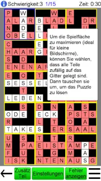 Puzzle Kreuzwort   Screen Shot 3