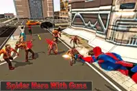 スーパースパイダー対ゾンビシューティングゲーム - サバイバルゲーム Screen Shot 4