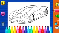 Learn Coloring & Drawing Car Games for Kids Screen Shot 3