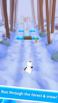 Snowman Rush: Frozen run Screen Shot 3