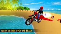 Flying Bike Beach Sim Screen Shot 1