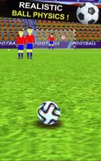 Kick Shootout di calcio per bambini Screen Shot 0