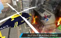 리얼 시티 경찰 헬리콥터 게임 : 구조 임무 Screen Shot 12